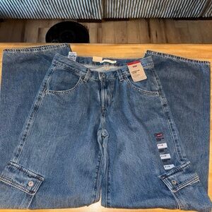 Levi's Relaxed Fit Women's Blue Cargo Jeans